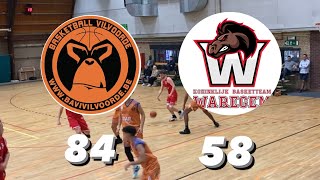 U21 Bavi Vilvoorde vs ION Basket Waregem 8458 [upl. by Eilyab]