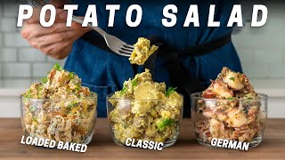 POTATO SALAD 3 Ways [upl. by Nnylirej]