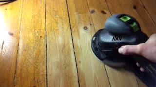 Slipa golv med Festool Rotex RO150 [upl. by Boehike]