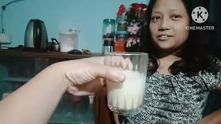 making milkshake of organic milk and banana by my niece songsofzion12 [upl. by Jedlicka649]