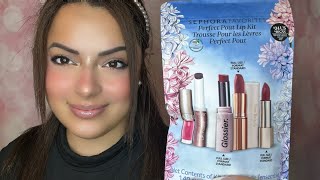 SEPHORA FAVORITES PERFECT POUT LIP KIT [upl. by Airbmac]