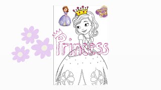 How to draw sofia princess 👸 easy Disney princess drawing sofia drawing princess kidsdrawing [upl. by Enella831]