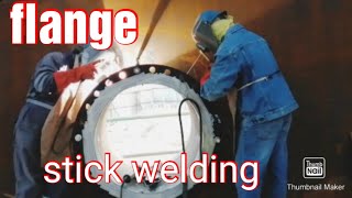 stick welding flange 32diainch [upl. by Marsden]