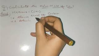 Calculate Molar Mass of CH4 Methane  Intermediate chemistry  TOSS chemistry toss neet shorts [upl. by Orton]