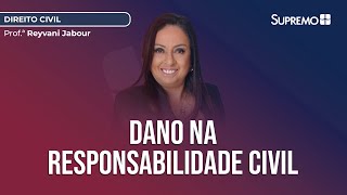 Dano na Responsabilidade Civil  Profª Reyvani Jabour [upl. by Marx]