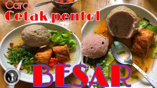 Cara membuatmencetak Pentol bakso JUMBOpentol daging sapi [upl. by Hillard]