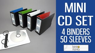 Mini CD Binder Set  Keepfiling [upl. by Nylkoorb216]