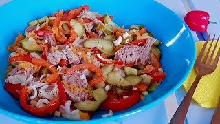 ВКУСНЫЙ САЛАТ НА ПРАЗДНИКНЕ ДУМАЛА что этим САЛАТОМ можно удивить гостей РЕЦЕПТ САЛАТА [upl. by Ahsital]