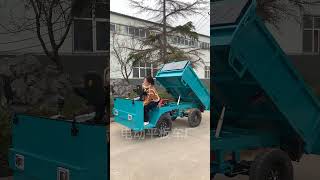 Steering wheel dump flatbed truckOne machine with multiple uses saving time effort and labor [upl. by Nacul]