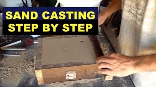 SAND CASTING LESSON FOR BEGINNERS  STEPBYSTEP  A 3rd HAND  MSFN [upl. by Nuaj]