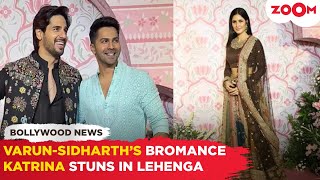 Varun DhawanSidharth Malhotras REUNITE at a Diwali bash  Katrina Kaifs HOT look in lehenga [upl. by Kory]