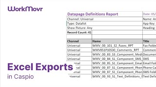 Excel Exports in Caspio [upl. by Cecelia]