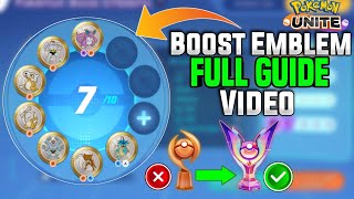 How to create best Boost Emblem set for every Pokemon Full Guide video beginner to Advanced level [upl. by Petunia]