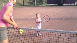 Ksenia Efremova tennis player 3 years old [upl. by Hurlbut]