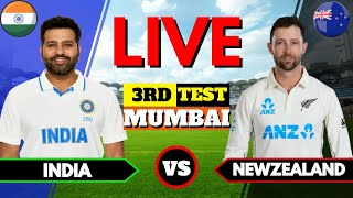 India vs Newzealand Live 3rd Test Match Ind vs Nz Live Score India vs Newzealand Live Match [upl. by Nirad]