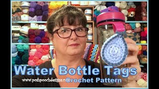 Water Bottle Tag Crochet Pattern [upl. by Airtal]