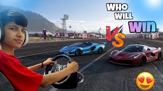 LAMBORGHINI VS FERRARI😧 KON JITEGA [upl. by Nairret]