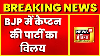 Breaking News  Amarinder Singh की पार्टी का BJP में विलय BJP दफ्तर में मौजूद Amarinder Hindi News [upl. by Luemas]