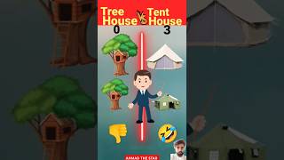 Tree House Vs Tent House [upl. by Eillah]