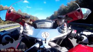 Ducati 848 SBK full termignoni max speed and wheeling [upl. by Nirok]