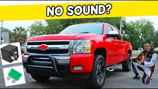 CHEVROLET SILVERADO WHY NO SOUND FROM RADIO SPEAKERS 2006 2007 2008 2009 2010 2011 2012 2013 [upl. by Anaic]