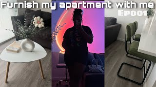 Furnishing my apartment aesthetic finds organizing etc Turning my apartment into a home ep001 [upl. by Haridan]