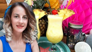 🍍🥥¿ CÓMO HACER PIÑA COLADA CON ALCOHOL Cócteles para VERANO🌴☀️ [upl. by Oilisab]