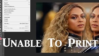 Unable To Print In Adobe Photoshop  Print Command Disabled [upl. by Ardried]