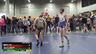 High School 9th  10th Grade 120 Brock Gibson Mason Wrestling Vs Brody Lee FWA [upl. by Carr770]