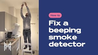 How to fix a beeping smoke detector Studio maintenance [upl. by Ganiats]