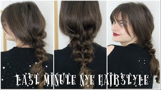 Boho Cheat Braid  Last Minute NYE Hairstyle [upl. by Demmahom]