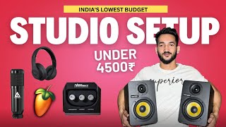 Best Home Studio Setup Under 4500  Indias Lowest Budget Quality Studio Setup [upl. by Violante]