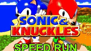 Sonic amp Knuckles Speed Run in 11 minutes 57 seconds Knuckles any [upl. by Ganny]