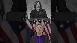 Kamala and Hilary have same speech 8 years apart foryou america trump news politics seeyou [upl. by Aicatan70]