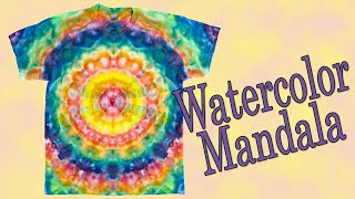 Tie Dye WatercolorStyle Mandala Ice Dye LWI [upl. by Anelat]