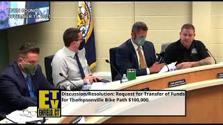 Enfield Town Manager Christopher Bromson storms out of a Town Council meeting Enfield TV [upl. by Hsak]