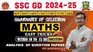 SSC GD 202425  SSC MTS  RPF  NTPC Previous Year Questions amp Answers  MATHS BAHUBALIBK SIR [upl. by Ienttirb]