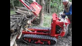 MOTOCARRIOLA CINGOLATA FORESTALE GIOR 800 KG  KAWASAKI MARUYAMA da Giordano Cairo  Video 3 [upl. by Lundt]