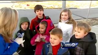 FirstNews goes to Raymore for bus stop shoutout [upl. by Temirf]