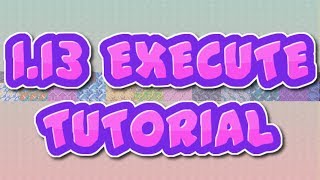 Minecraft Execute Tutorial [upl. by Audrye]