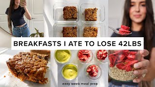 3 high protein breakfasts that helped me lose 42 lbs [upl. by Ileray]