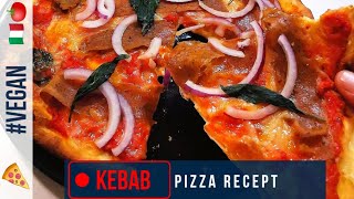 Kebab Pizza 🍕 Sveriges Favorit Hemmagjord 🌱 Vegansk Recept 😯🤤 [upl. by Alithia]