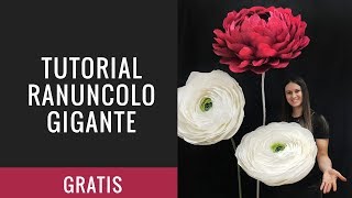 Tutorial Fiori Giganti Ranuncolo [upl. by Etnemelc206]