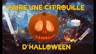 COMMENT faire une CITROUILLE halloween  SCULPTER une courge dHALLOWEEN  Un Ex No Life Bricole [upl. by Torbart314]