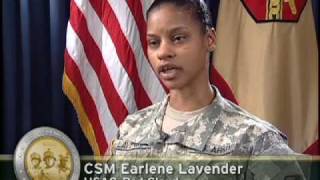 2009 US Army Year of the NCO  CSM Lavender [upl. by Ferdy]