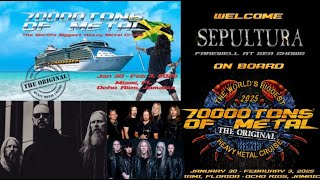 70000 Tons of Metal 2025 Cruise to have SEPULTURA EMPEROR CANDLEMASS and many more [upl. by Seraphina949]