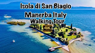 Isola di San Biagio Manerba Italy  Walking Tour  4k Uhd [upl. by Robins100]