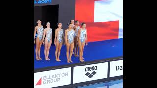 SWITZERLAND  Team Free Final  Onland Performance  Artistic Swimming swimming olympics [upl. by Merceer192]