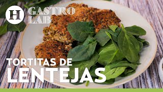 Cocina unas deliciosas tortitas de lentejas receta económica [upl. by Paolina848]