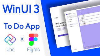 Windows UI 3  To Do App using Uno Platform  Figma to XAML [upl. by Auberon808]